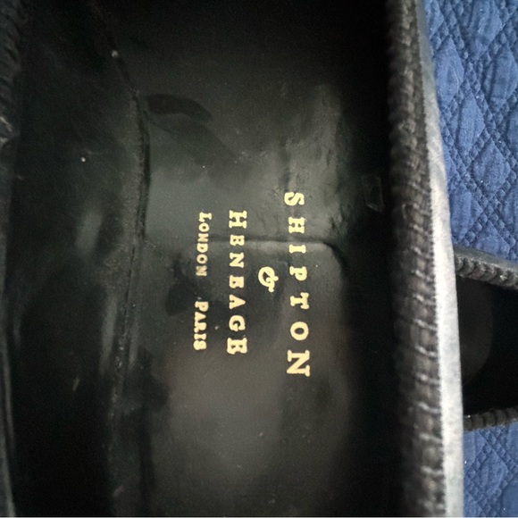 Shipton & Henbage British handmade leather smoking slippers - Picture 2 of 4